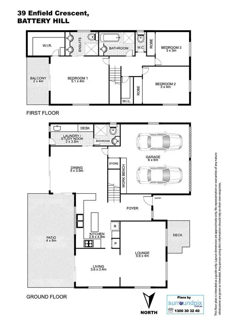 Floorplan of Homely house listing, 39 Enfield Crescent, Battery Hill QLD 4551