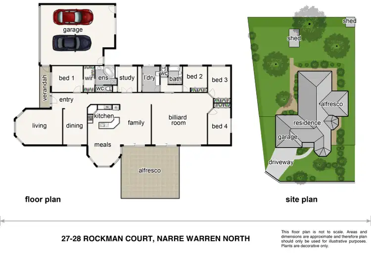 Floorplan of Homely house listing, 27-28 Rockman Court, Narre Warren North VIC 3804