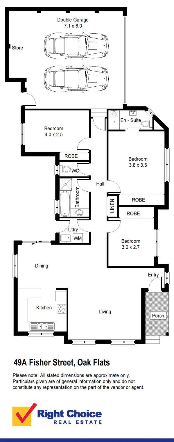 Floorplan of Homely house listing, 49A Fisher Street, Oak Flats NSW 2529