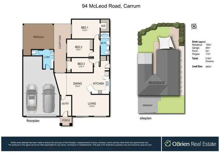 Floorplan of Homely house listing, 94 McLeod Road, Carrum VIC 3197