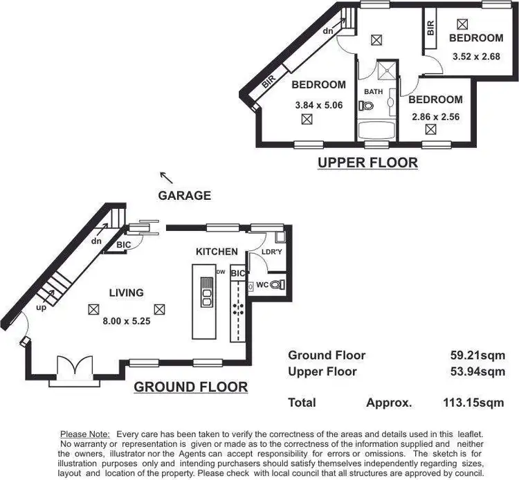 Floorplan of Homely townhouse listing, 6/49 Fullarton Road, Kent Town SA 5067