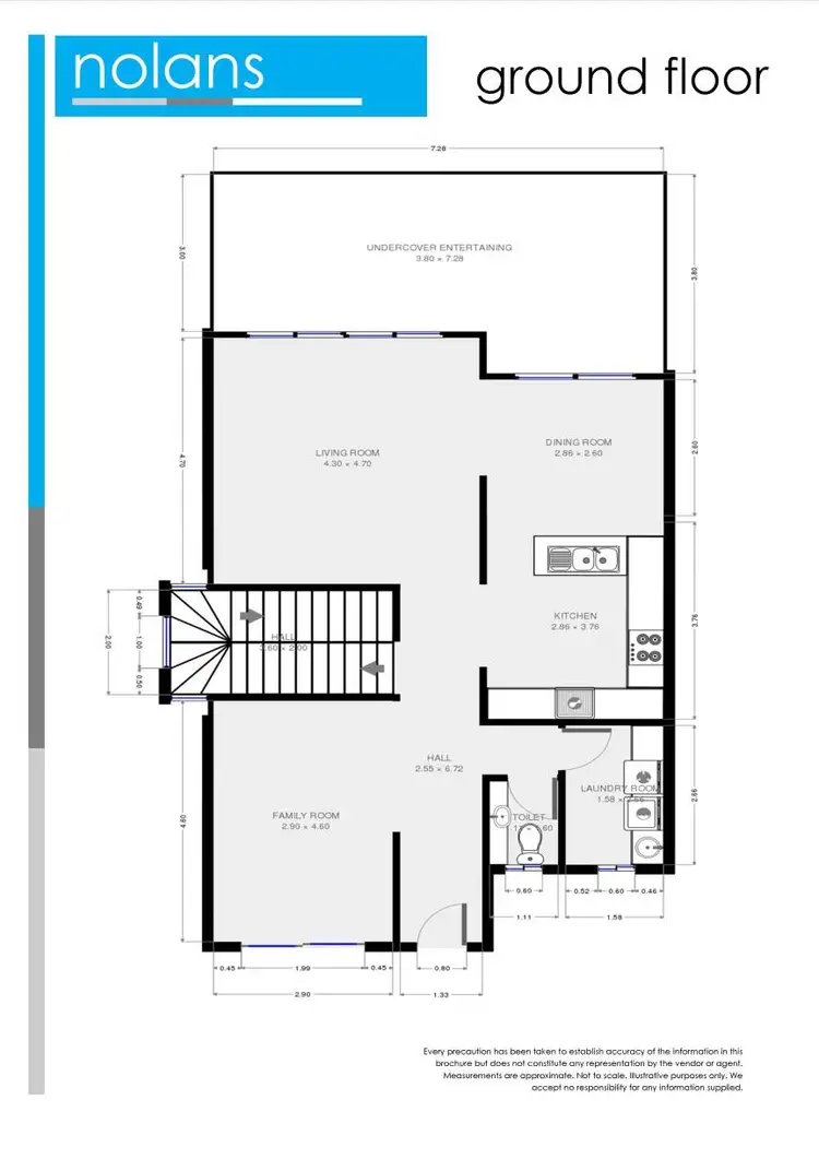 Floorplan of Homely townhouse listing, 50 Shearwater Place, Korora NSW 2450