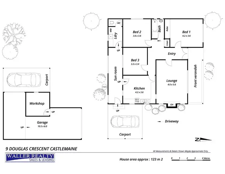 Floorplan of Homely house listing, 9 Douglas Crescent, Castlemaine VIC 3450