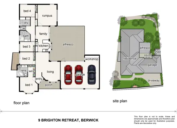 Floorplan of Homely house listing, 9 Brighton Retreat, Berwick VIC 3806