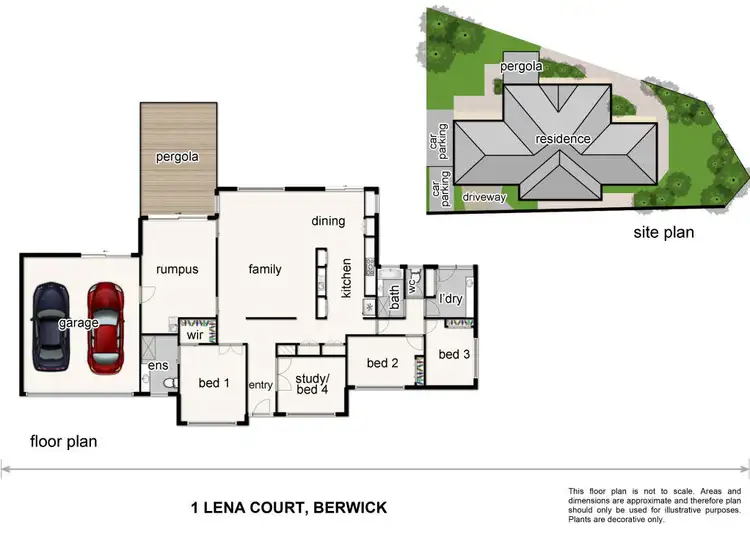 Floorplan of Homely house listing, 1 Lena Court, Berwick VIC 3806