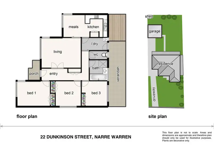 Floorplan of Homely house listing, 22 Dunkinson Street, Narre Warren VIC 3805