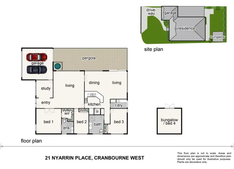 Floorplan of Homely house listing, 21 Nyarrin Place, Cranbourne West VIC 3977