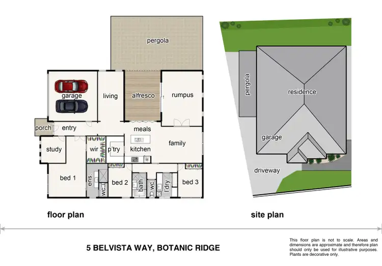 Floorplan of Homely house listing, 5 Belvista Way, Botanic Ridge VIC 3977
