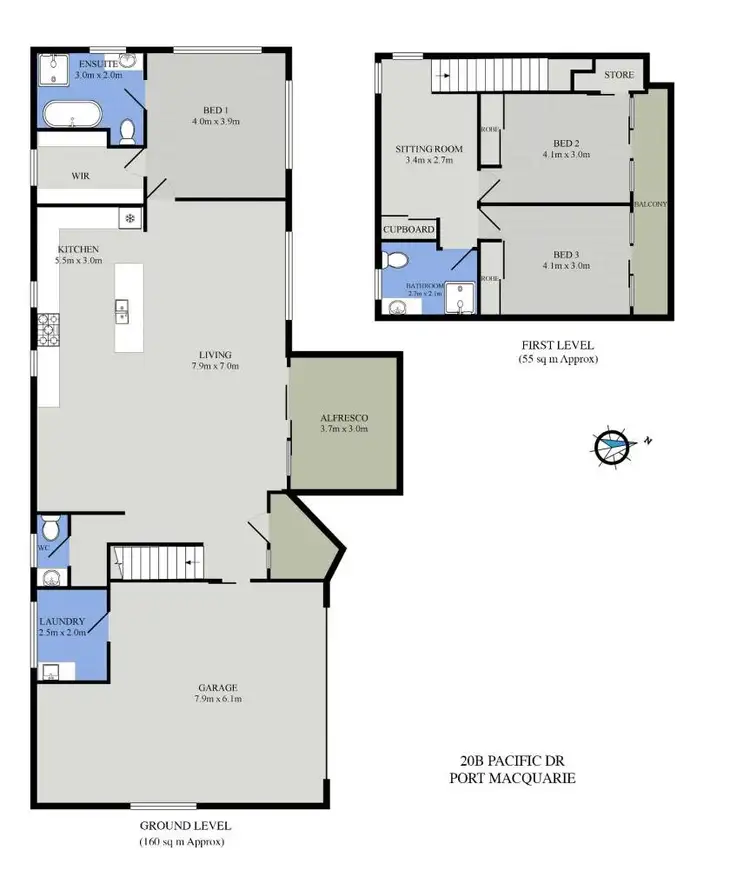 Floorplan of Homely house listing, 20b Pacific Drive, Port Macquarie NSW 2444