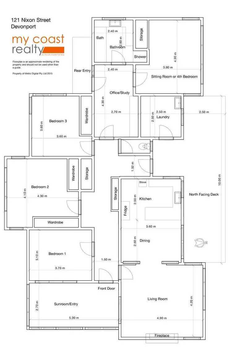 Floorplan of Homely house listing, 121 Nixon Street, Devonport TAS 7310