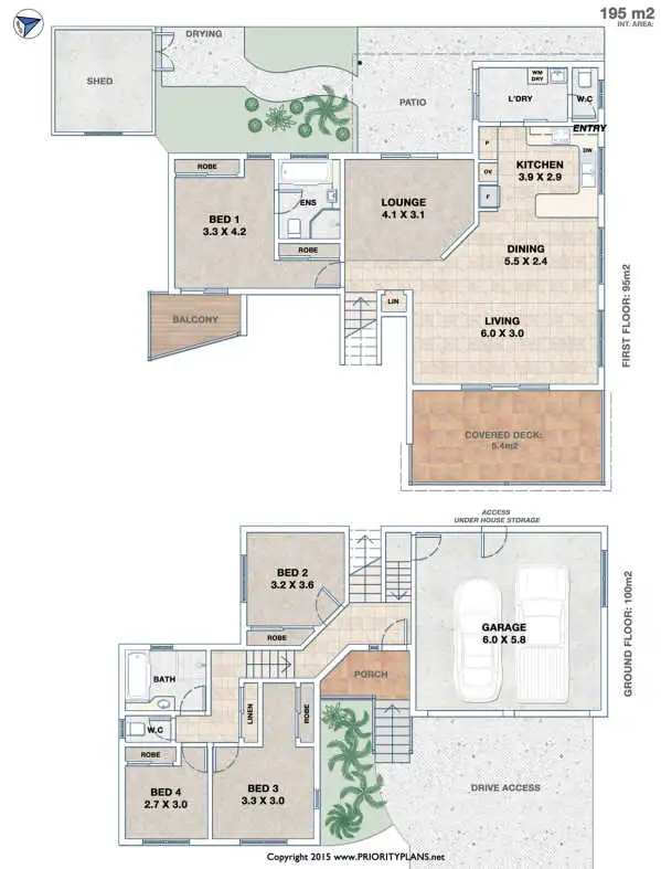 Floorplan of Homely house listing, 4 Orchid Place, Suffolk Park NSW 2481