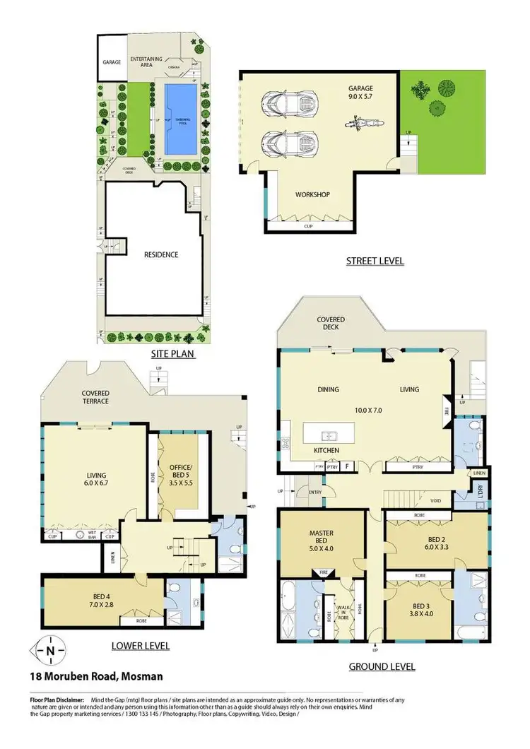 Floorplan of Homely house listing, 18 Moruben Road, Mosman NSW 2088