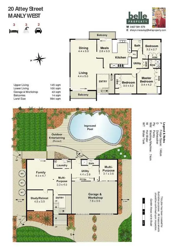 Floorplan of Homely house listing, 20 Attey Street, Manly West QLD 4179