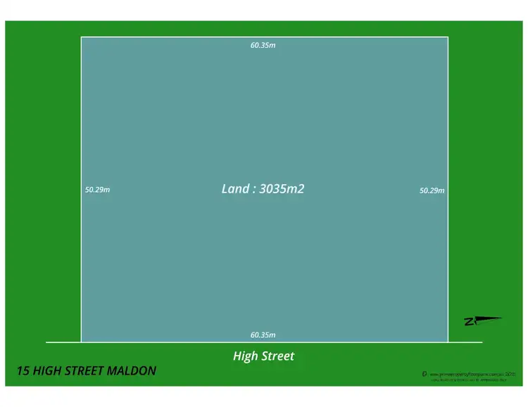 Floorplan of Homely land listing, 15 High Street, Maldon VIC 3463