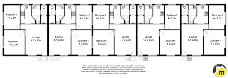Floorplan of Homely block of units listing, 8 Powell Street, Mount Gambier SA 5290