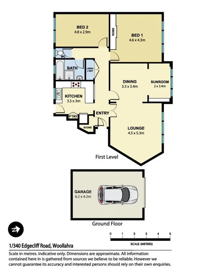Floorplan of Homely apartment listing, 1/340 Edgecliff Road, Woollahra NSW 2025