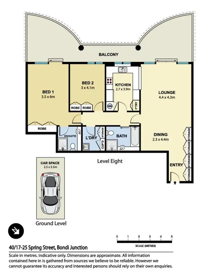 Floorplan of Homely apartment listing, 40/17-25 Spring Street, Bondi Junction NSW 2022