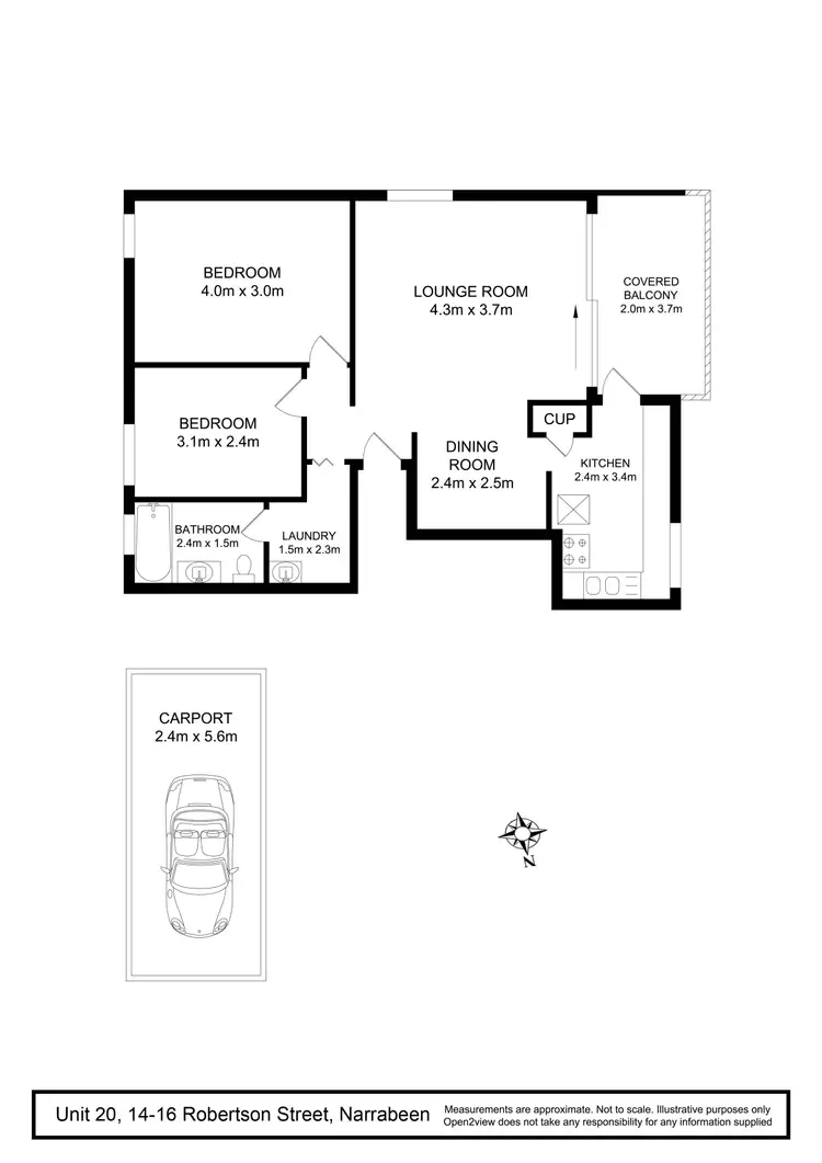 Floorplan of Homely apartment listing, 20/14-16 Robertson Street, Narrabeen NSW 2101