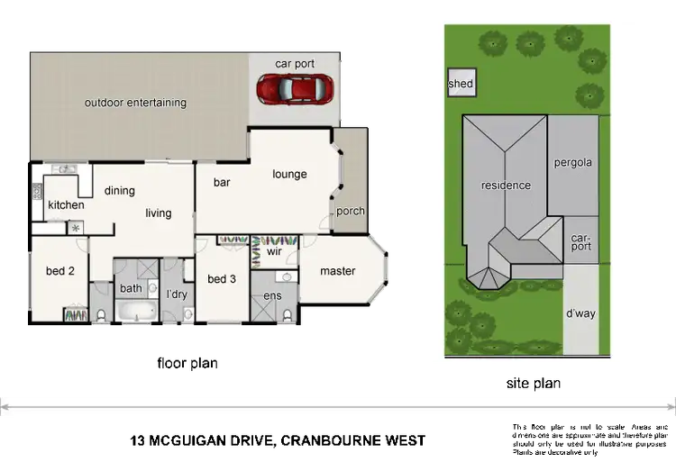 Floorplan of Homely house listing, 13 McGuigan Drive, Cranbourne West VIC 3977
