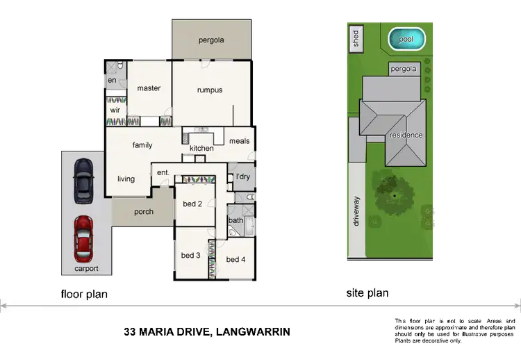 Floorplan of Homely house listing, 33 Maria Drive, Langwarrin VIC 3910