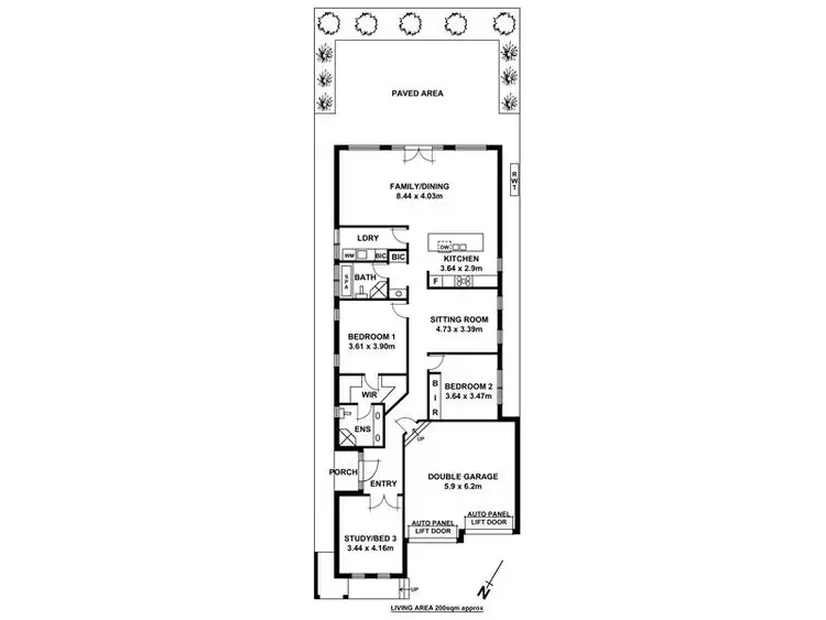 Floorplan of Homely house listing, 25A Ferguson Avenue, Myrtle Bank SA 5064