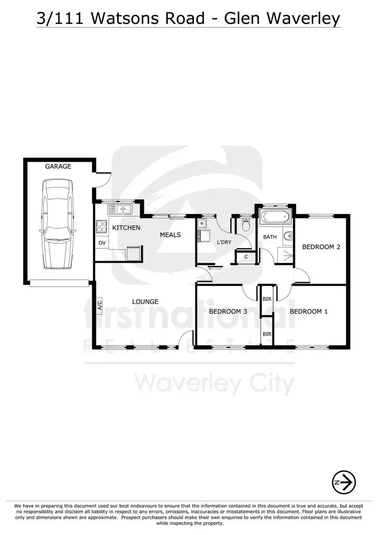 Floorplan of Homely unit listing, 3/111 Watsons Road, Glen Waverley VIC 3150