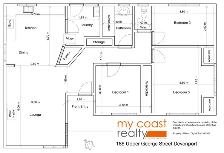 Floorplan of Homely house listing, 186 Upper George Street, Devonport TAS 7310
