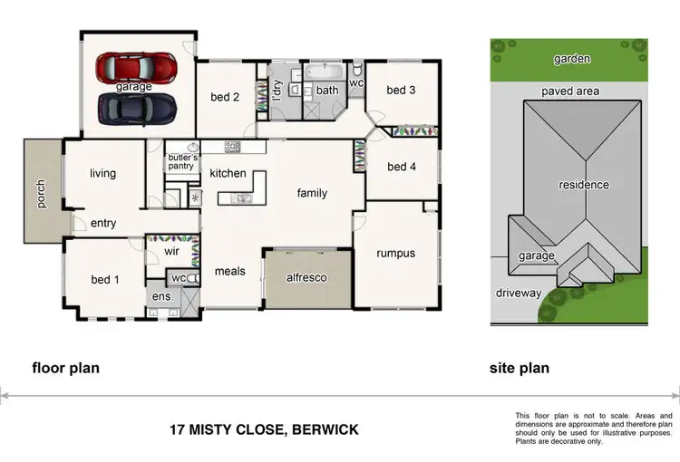 Floorplan of Homely house listing, 17 Misty Close, Berwick VIC 3806