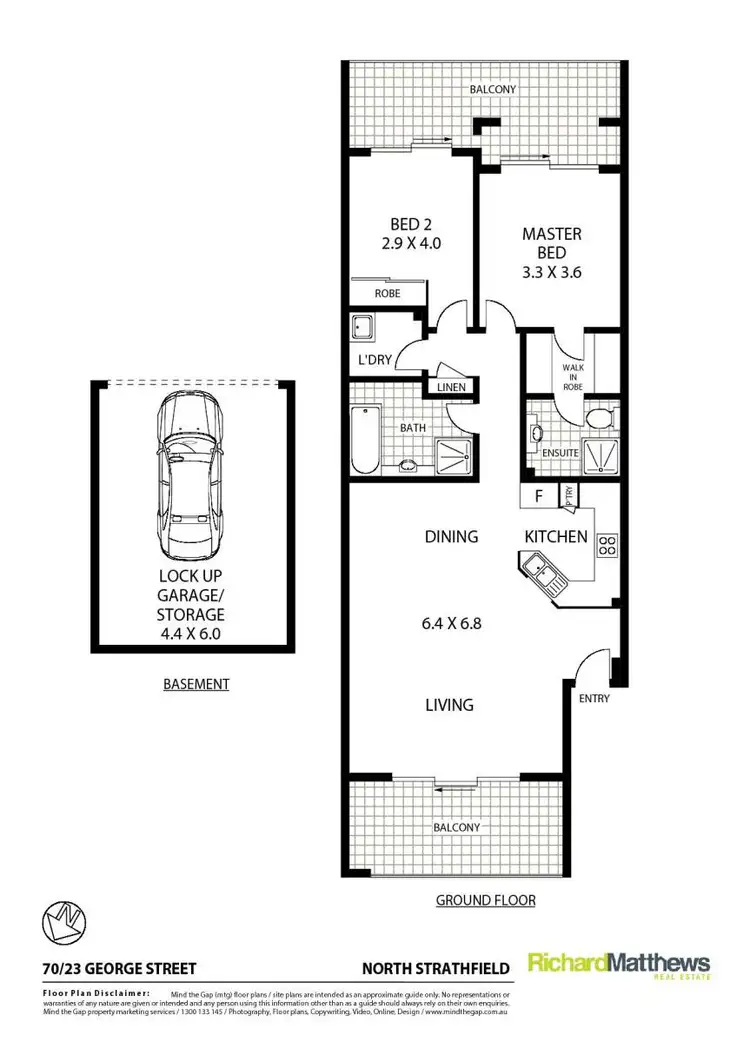 Floorplan of Homely apartment listing, 70/23 George Street, North Strathfield NSW 2137