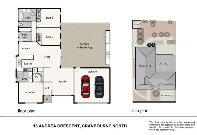 Floorplan of Homely house listing, 15 Andrea Crescent, Cranbourne North VIC 3977