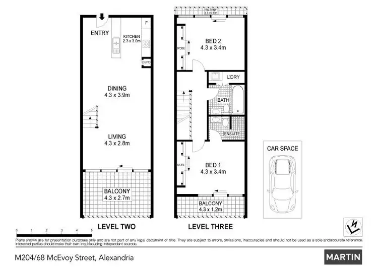 Floorplan of Homely apartment listing, M204/68 McEvoy Street, Alexandria NSW 2015