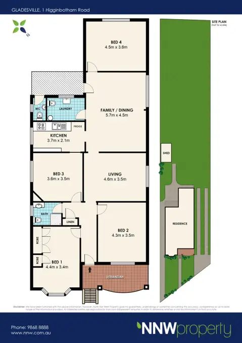 Floorplan of Homely house listing, 1 Higginbotham Road, Gladesville NSW 2111