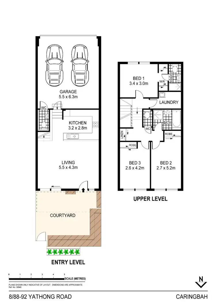 Floorplan of Homely townhouse listing, 8/88-92 Yathong Road, Caringbah NSW 2229