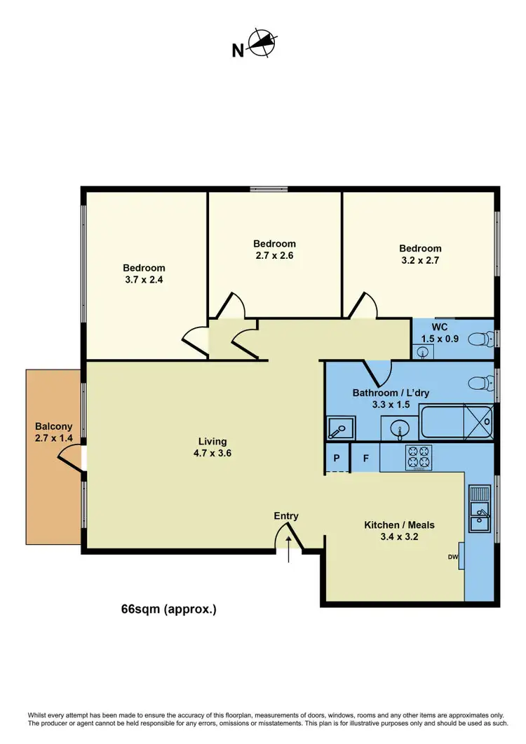 Floorplan of Homely apartment listing, 10/13 - 15 Nicholson Street, Footscray VIC 3011