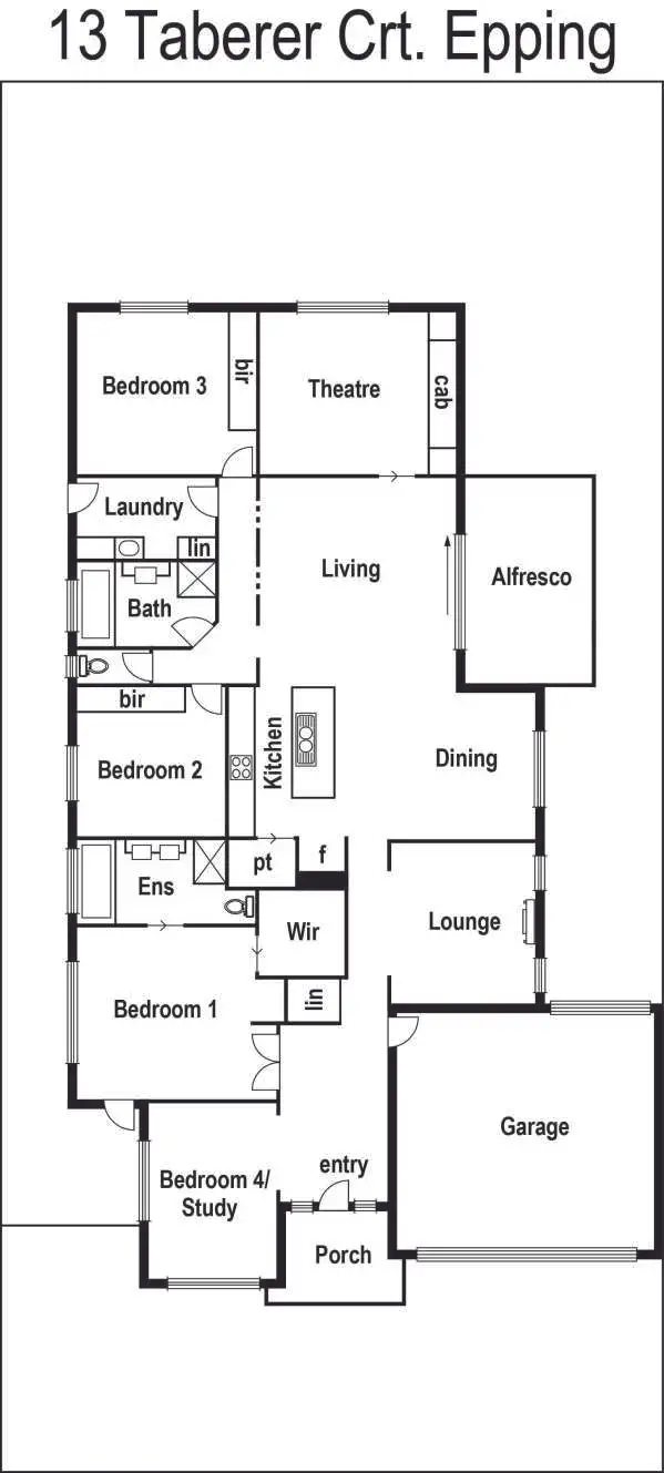 Floorplan of Homely house listing, 13 Taberer Court, Epping VIC 3076