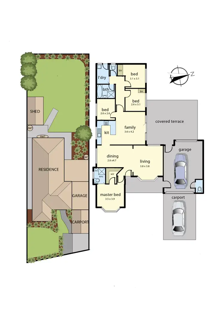 Floorplan of Homely house listing, 5 Kate Court, Pakenham VIC 3810
