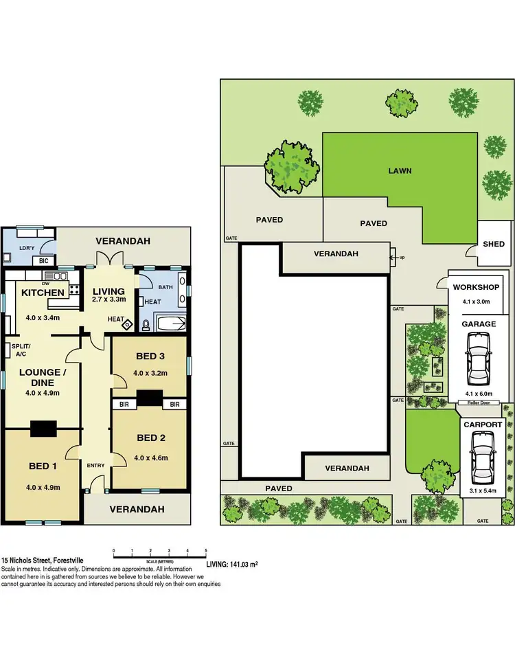 Floorplan of Homely house listing, 15 Nichols Street, Forestville SA 5035