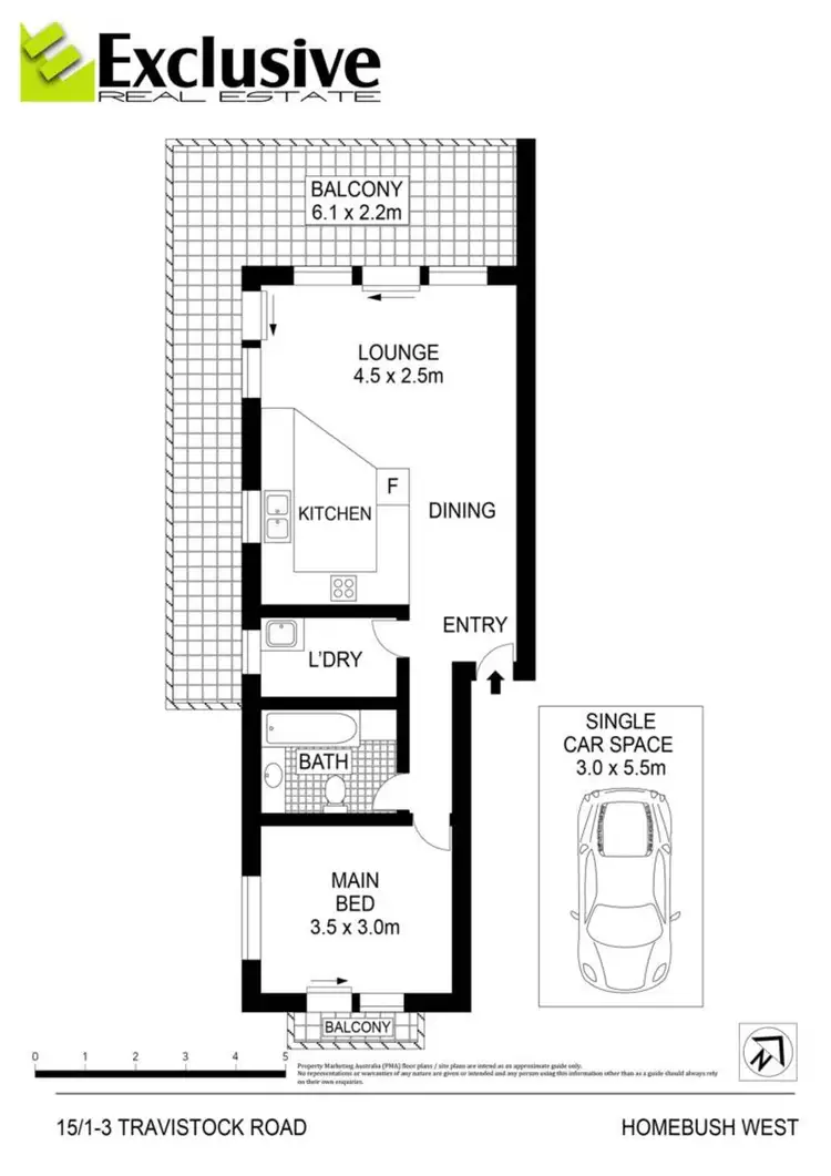 Floorplan of Homely apartment listing, 15/1-3 Tavistock Road, Homebush West NSW 2140
