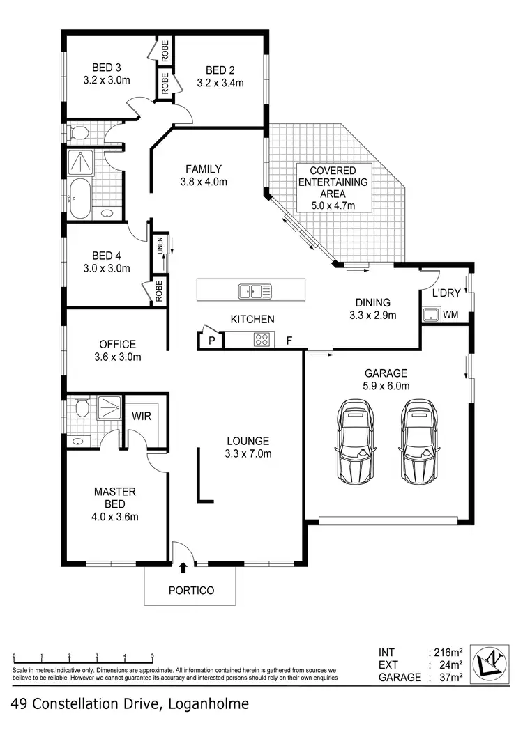 Floorplan of Homely house listing, 49 Constellation Drive, Loganholme QLD 4129