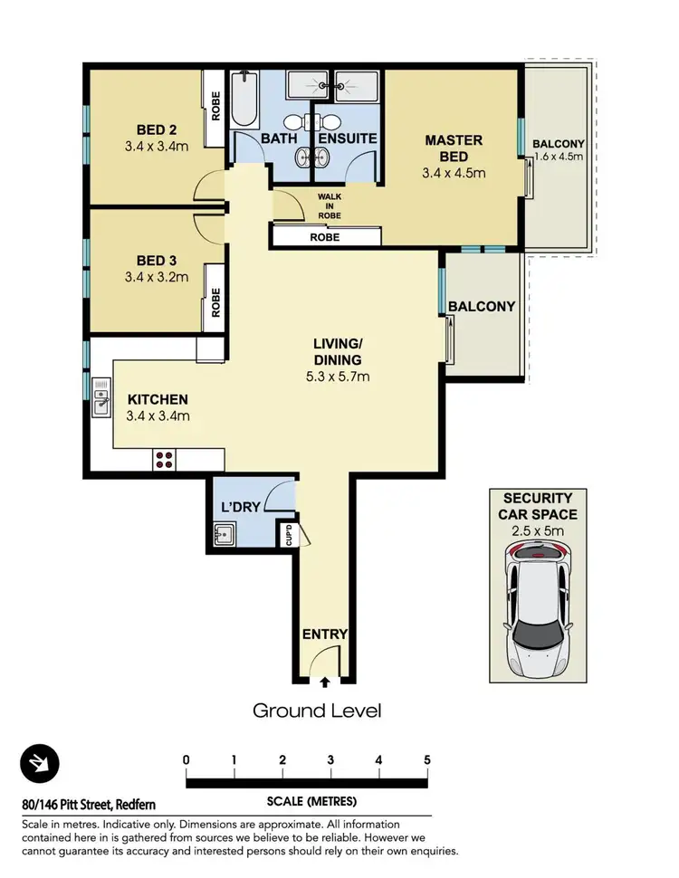 Floorplan of Homely apartment listing, 80/146-152 Pitt Street, Redfern NSW 2016