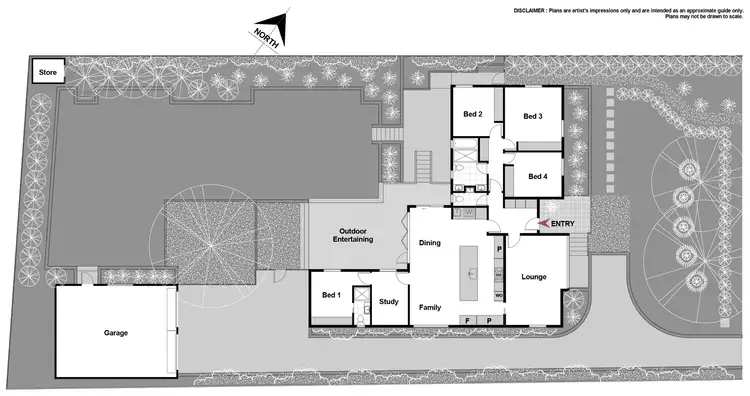 Floorplan of Homely house listing, 14 Walker Crescent, Griffith ACT 2603