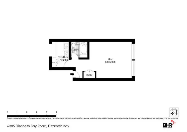 Floorplan of Homely apartment listing, 6i/85 Elizabeth Bay Road, Elizabeth Bay NSW 2011