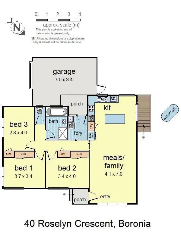 Floorplan of Homely unit listing, 40 Roselyn Crescent, Boronia VIC 3155