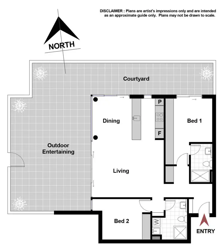 Floorplan of Homely apartment listing, 74/32 Blackall Street, Barton ACT 2600