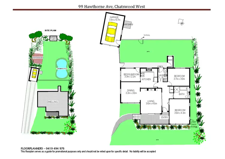 Floorplan of Homely house listing, 99 Hawthorne Avenue, Chatswood West NSW 2067