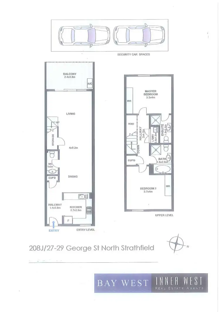 Floorplan of Homely apartment listing, J208/27-29 George Street, North Strathfield NSW 2137
