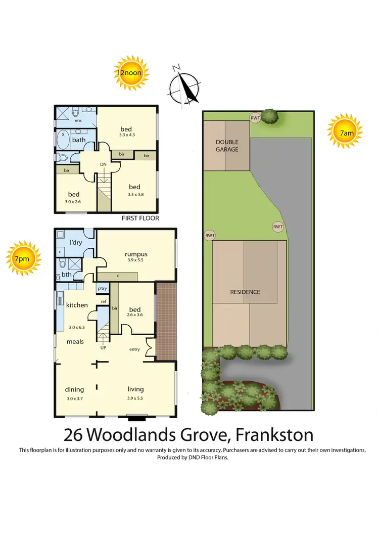 Floorplan of Homely house listing, 26 Woodlands Grove, Frankston VIC 3199