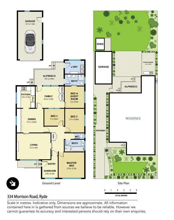Floorplan of Homely house listing, 334 Morrison Road, Ryde NSW 2112