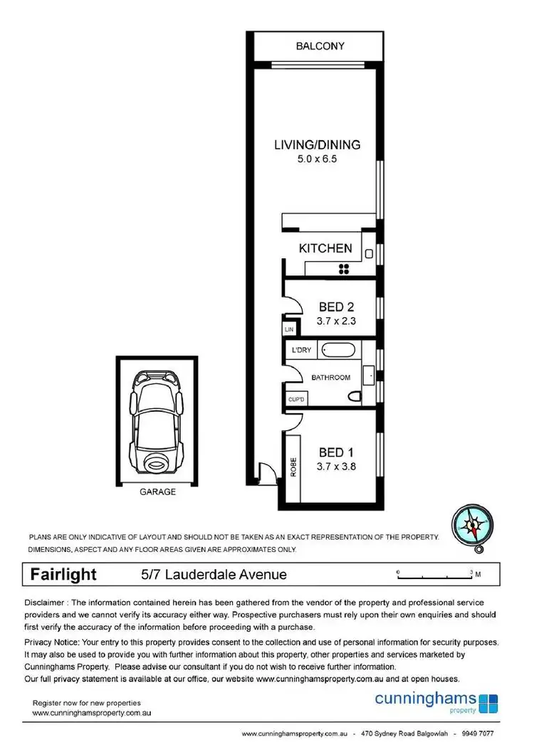 Floorplan of Homely unit listing, 5/7 Lauderdale Avenue, Fairlight NSW 2094