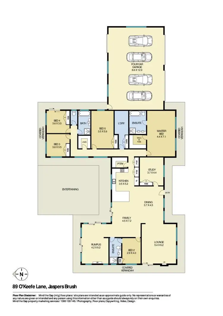 Floorplan of Homely house listing, 89 O'Keefes Lane, Jaspers Brush NSW 2535